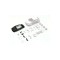 Kyosho Mini-Z Bodyshell Toyota Yaris GRMN + 4WD rims (White body)