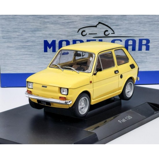 MCG 1/18 Fiat 126 1972 yellow