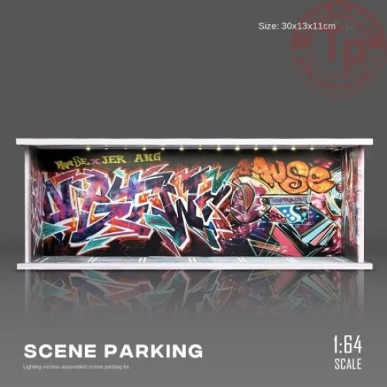 79 - Diorama 1/64 Graffiti parking lot with light