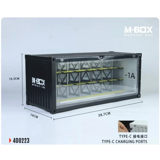 89 - Diorama 1/64 "parking container 05 with lights"