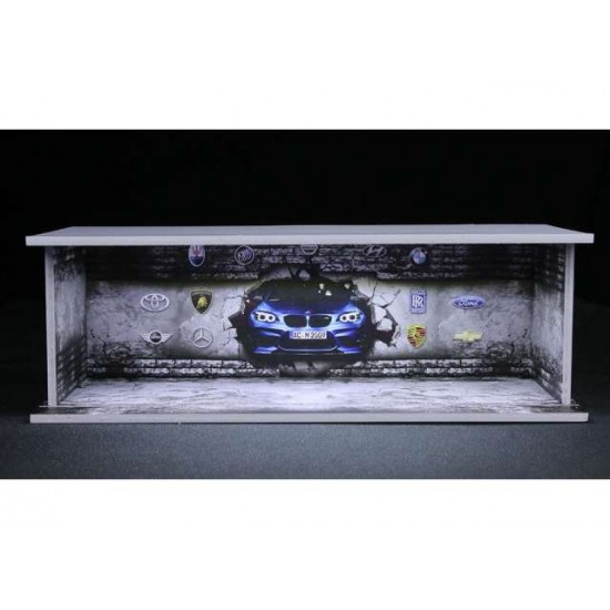 109 - Diorama 1/64 "Logo wall with lights"