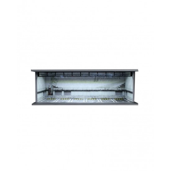 42 - Diorama 1/64 Parking Garage " Parking lot with light*, grey