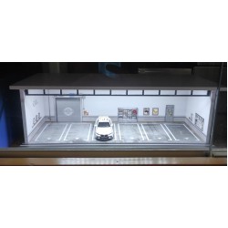 59 - Diorama 1/64 "Repair shop scene with lights"