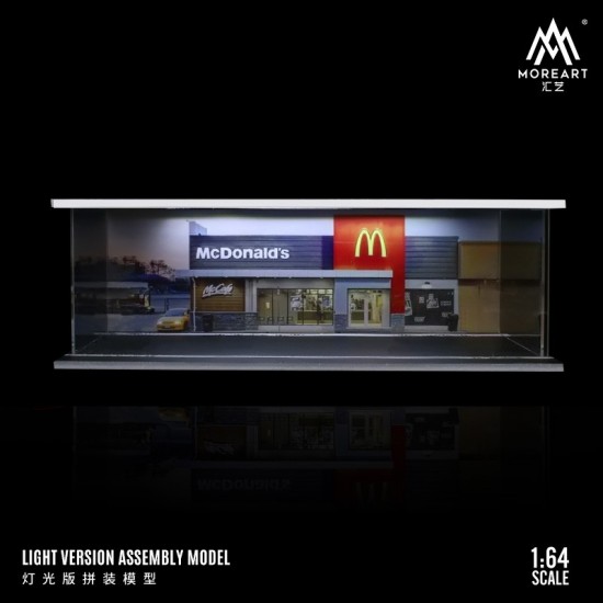 64 - Diorama 1/64 "McDonald's with lights"