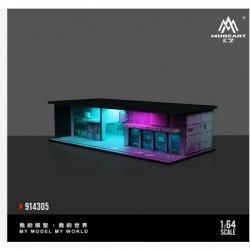 46 - Diorama 1/64 "Cyberpunk with light 02" - B