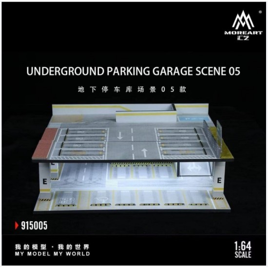 112 - Diorama 1/64 "Underground parking garage scene 05 with light"