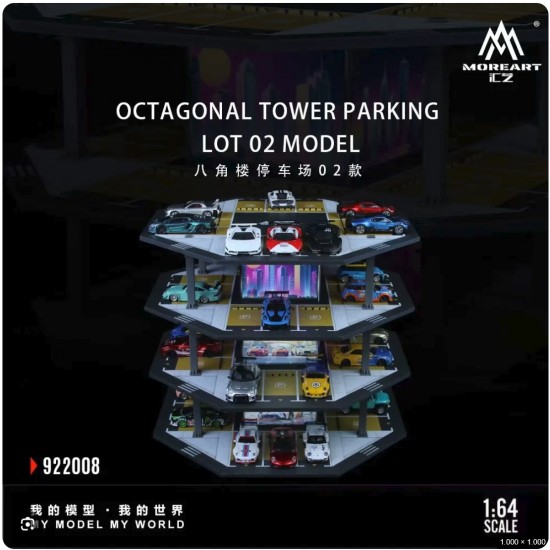 77 - Diorama 1/64 "Parking building 02 with light"