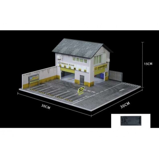 35 - Diorama 1/64 "Morimoto factory scene with lights"
