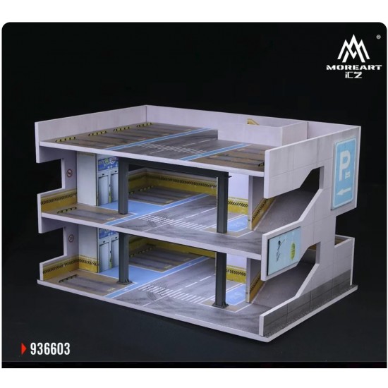 131 - Diorama 1/64 "Japan parking building C with light"