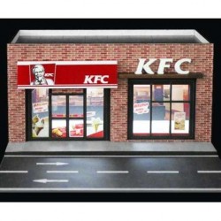 27 - Diorama 1/64 "KFC scene with lights"