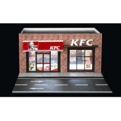 27 - Diorama 1/64 "KFC scene with lights"