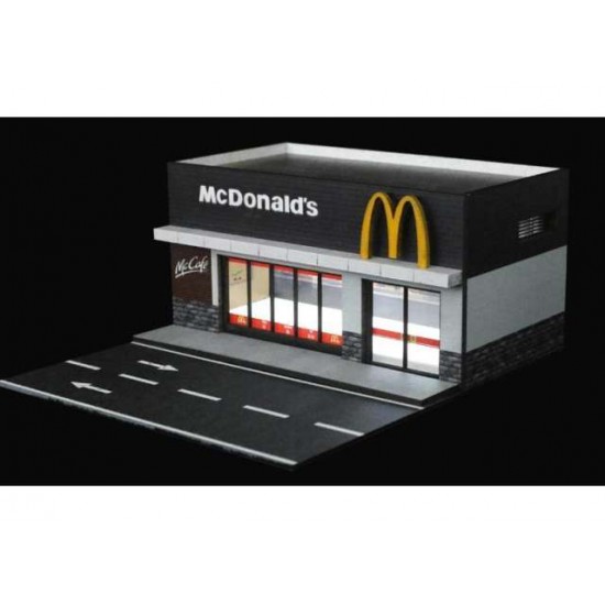 67 - Diorama 1/64 "Mcdonalds with light"