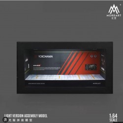 70 - Diorama 1/64 "Advan garage with lights"