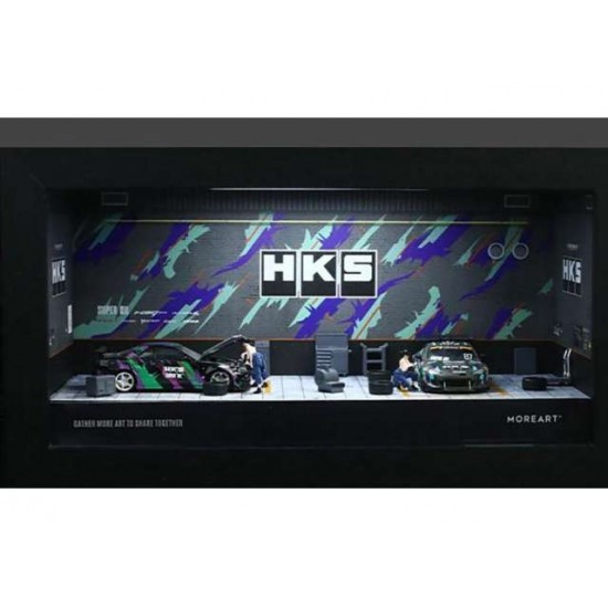 71 - Diorama 1/64 "HKS garage with lights"