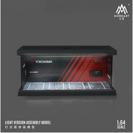 6 - Diorama 1/64 "Advan parking lot with lights"