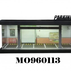 33 - Diorama 1/64 "Parking lot scene with lights"