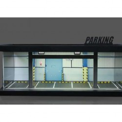 32 - Diorama 1/64 "Parking lot scene with lights"