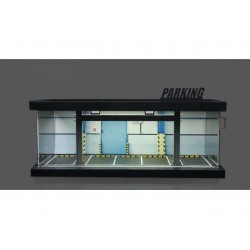 32 - Diorama 1/64 "Parking lot scene with lights"