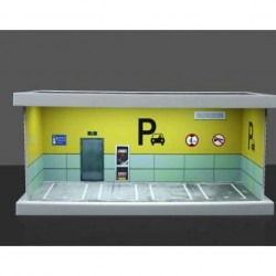 132 - Diorama 1/64 "Parking lot D with light"