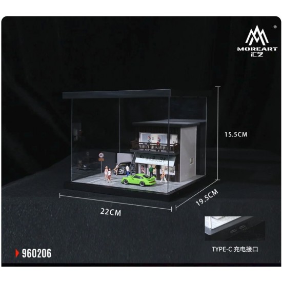 133 - Diorama 1/64 "Streetscape 06 with light"