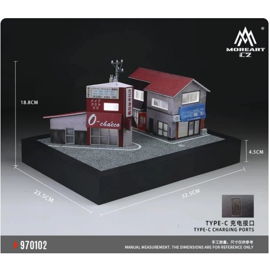 140 - Diorama 1/64 "Takoyaki house with light"