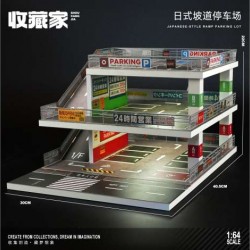 80 - Diorama 1/64 "Parking building A with lights"