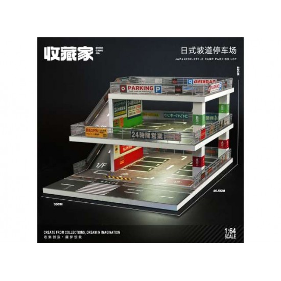 80 - Diorama 1/64 "Parking building A with lights"