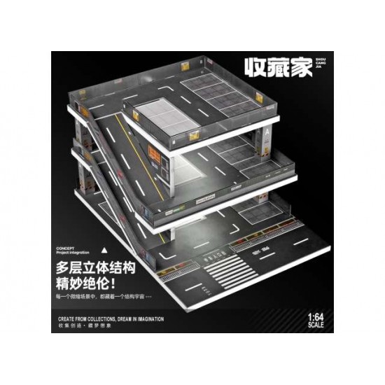 81 - Diorama 1/64 Parking building B with light