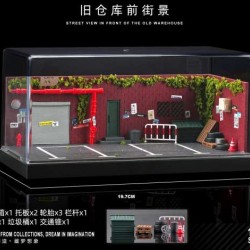 85 - Diorama 1/64 Old warehouse parking lot