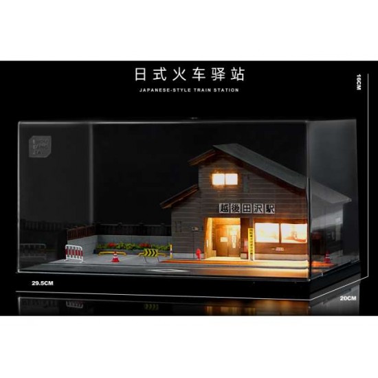 86 - Diorama 1/64 Japan train station with lights