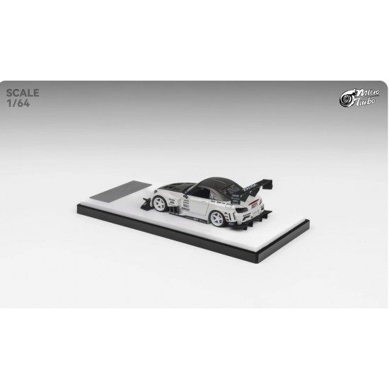 Micro Turbo 1/64 S2000 Race Car, white metallic