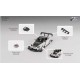 Micro Turbo 1/64 S2000 Race Car, white metallic