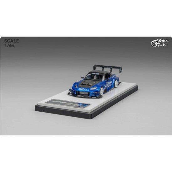 Micro Turbo 1/64 Custom S2000 Racing, candy blue