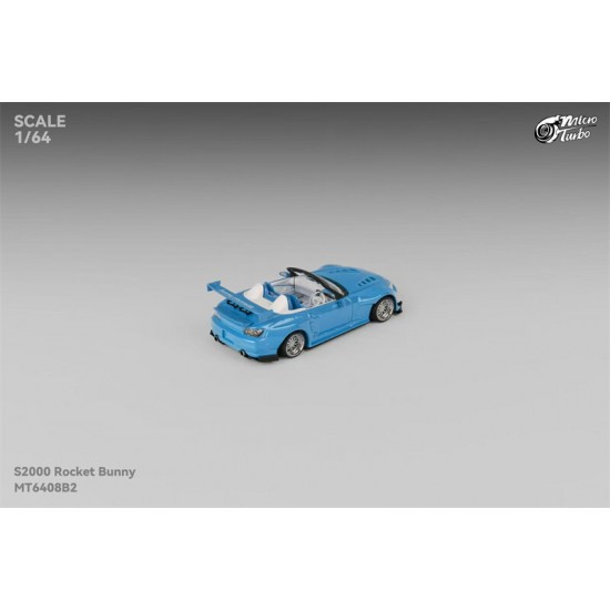 Micro Turbo 1/64 Rocket Bunny S2000, metallic blue