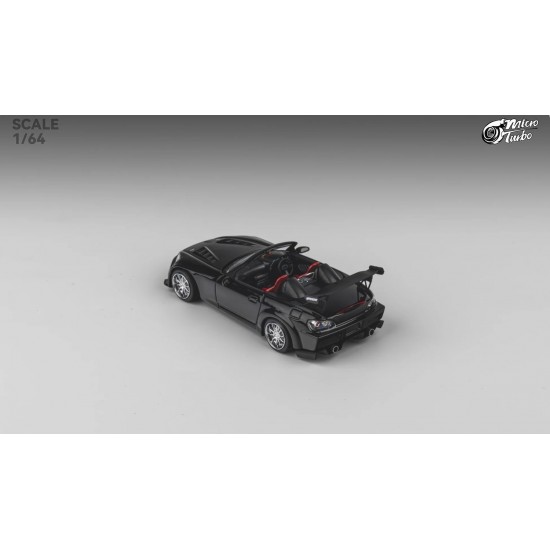 Micro Turbo 1/64 Rocket Bunny S2000, metallic black