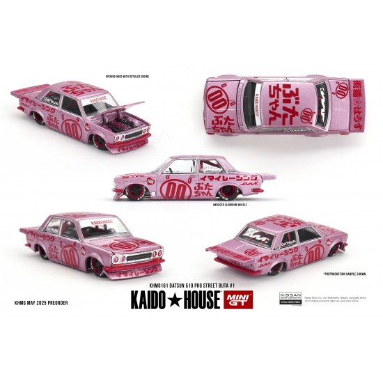 Mini GT Kaido House 1/64 Datsun 510 Pro Street Buta V1 