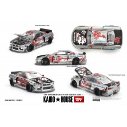 Mini GT Kaido House 1/64 Nissan Skyline GT-R (R34) Kaido Star Racing V1