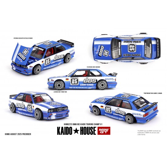 Mini GT Kaido House 1/64 BMW M3 (E30) Kaido Touring Champ V1 1989
