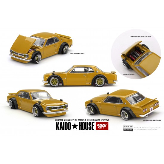 Mini GT Kaido House 1/64 Nissan Skyline 2000 GT-R (KPGC10) Kaido Street V2