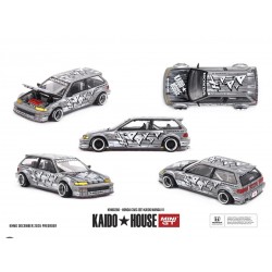 Mini GT Kaido House 1/64 Honda Civic (EF) Kaido Manga V1 - Silver