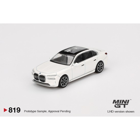 Mini GT 1/64 2024 BMW i7 Xdrive60, mineral white