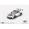 Mini GT 1/64 Porsche 911 (992) GT3 RS Weissach Package White with Indigo Blue