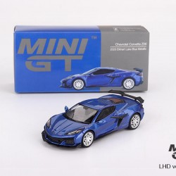 Mini GT 1/64 2023 Chevrolet Corvette C8 Z06 Elkhart Lake, blue metallic
