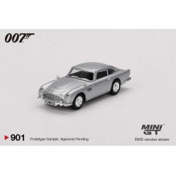 Mini GT 1/64 1965 Aston Martin DB5 *Thunderball* English Blister Packaging, silver