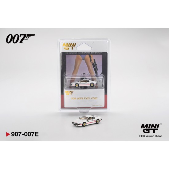 Mini GT 1/64 Lotus Esprit Turbo White "For Your Eyes Only"