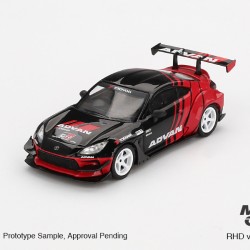 Mini GT 1/64 2022 Toyota GR86 HKS Type R -Advan Tokyo Auto Salon*, red/black