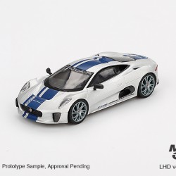 Mini GT 1/64 2010 Jaguar C-X75, silver/blue