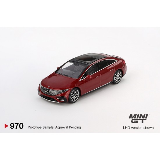 Mini GT 1/64 2024 Mercedes-Benz EQS 580 4Matic, Red metallic