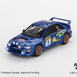 Mini GT 1/64 1998 Subaru Impreza WRC98 #3 Rally Monte-Carlo 3rd Place, blue/yellow