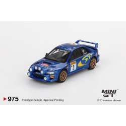 Mini GT 1/64 1998 Subaru Impreza WRC98 #3 Rally Monte-Carlo 3rd Place, blue/yellow